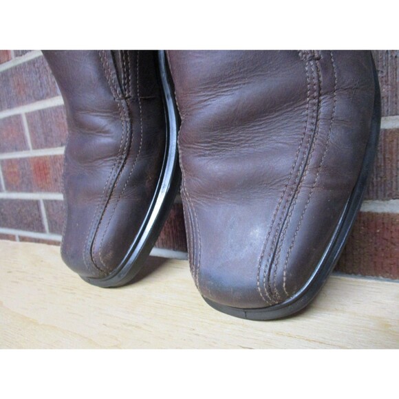 Ecco Loafers Mens 10 Brown Leather Moccasin Slip On Driving Shoes EU 44 main image 4